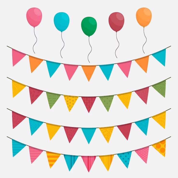 Chasing Rainbows: Colorful Bunting Decor For Vibrant Celebrations
