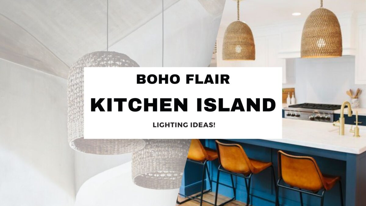 Boho Flair: Kitchen Island Lighting Ideas!