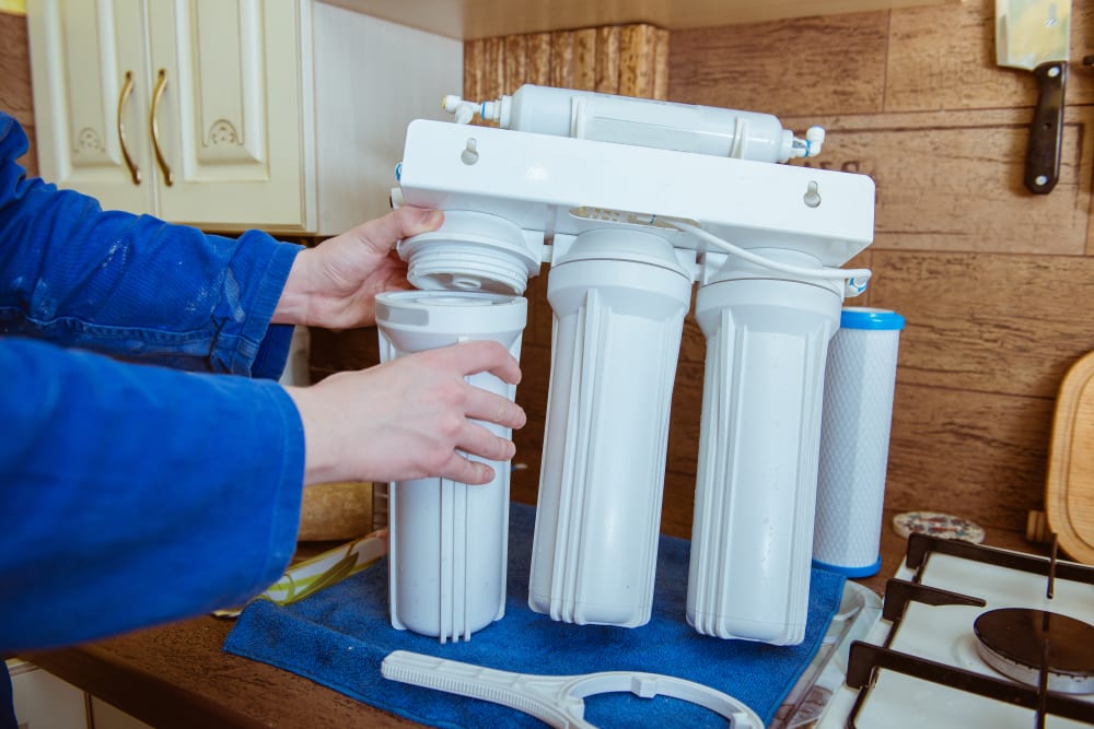 Water filtration system installation